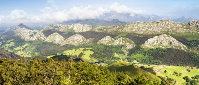 Mountain panorama in Asturias