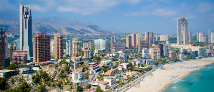 Panoramic view of Benidorm