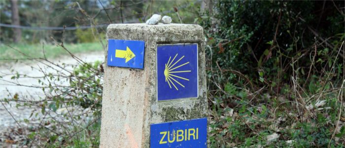 Signpost in Navarre