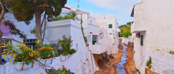 White houses on Minorca