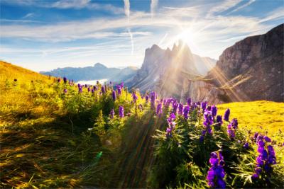 Mountain peaks in the Dolomites