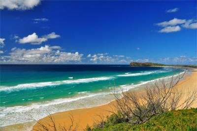 Beach landscape at Fraser Coast