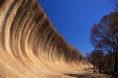 Wavy rock in the Golden Outback