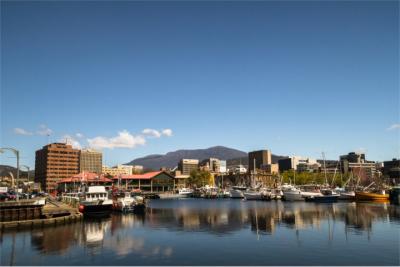 Panoramic view of Hobart