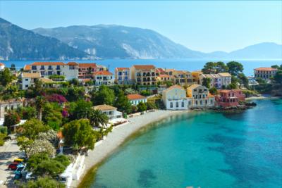 A typical village on Kefalonia