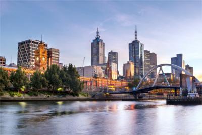 Panoramic view of Melbourne