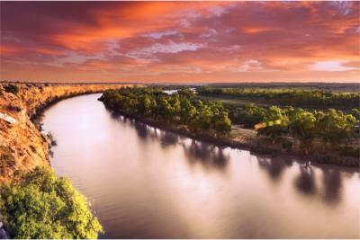Sunset at the Murray River