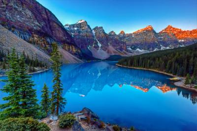 River and Mountains in North America