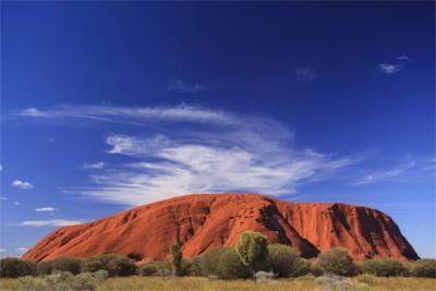 Famous rock in the Northern Territory