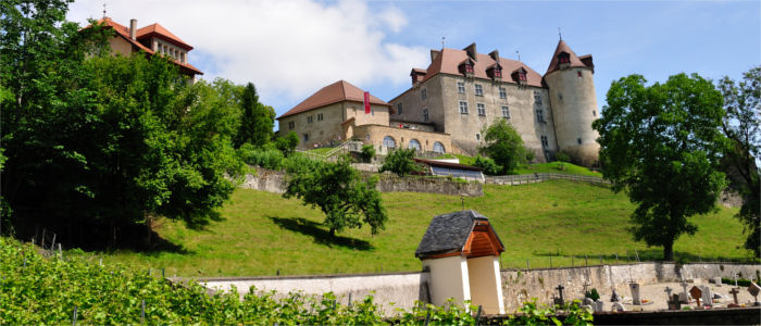 Castle of Gruyères in Fribourg Region