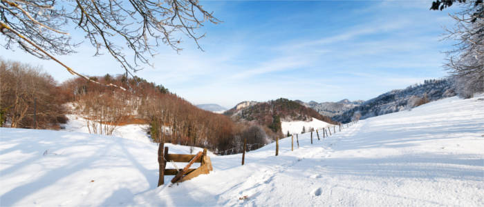 Snow in Northwestern Switzerland