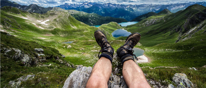 Relaxing in the mountains of Ticino above Lago Ritom