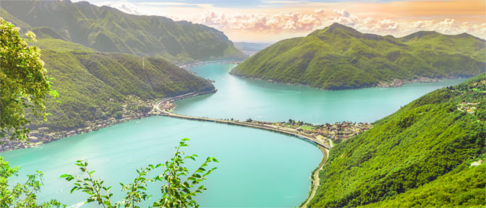 Lake Lugano in Ticino