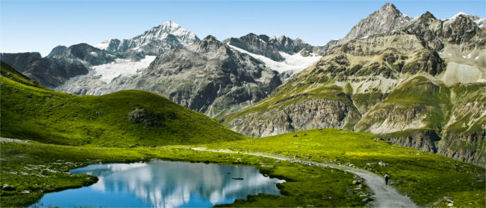 Mountains in the Canton of Valais
