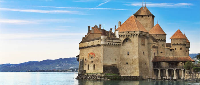 Chillon Castle in the Canton of Vaud