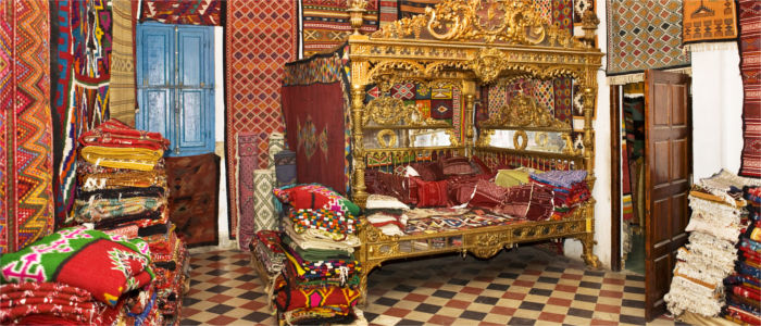 Carpet trade in Tunis