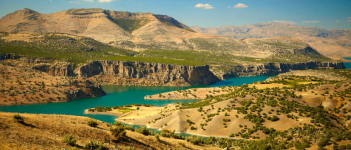 Canyon of river Euphrates in Turkey