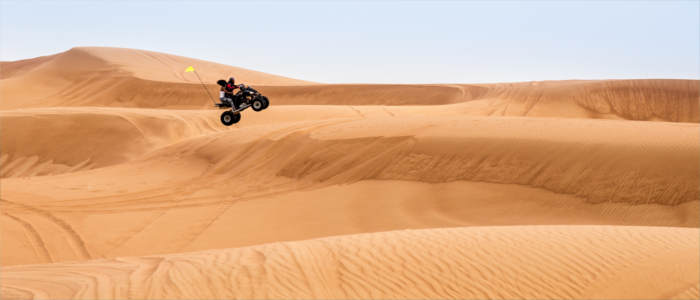 Through Dubai's desert on a quad