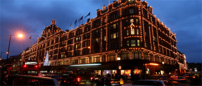 World-famous department store in London