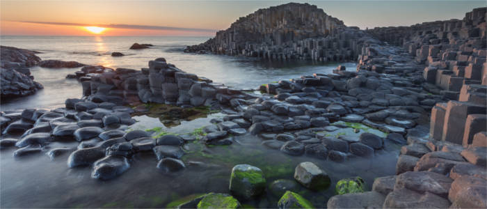 Famous coast in Antrim