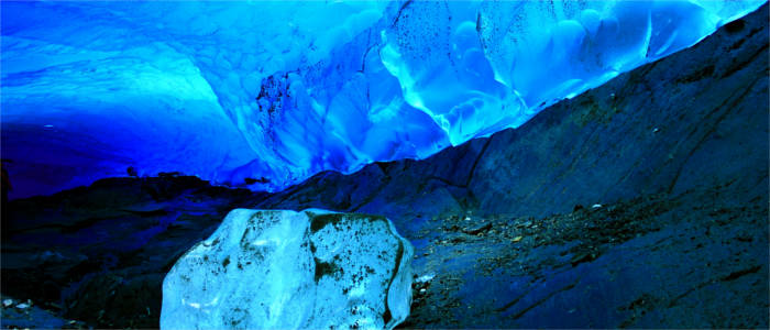 Glacier cave in Juneau