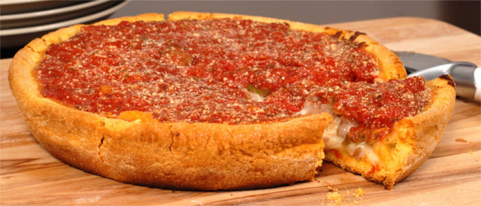 Chicago-style pizza