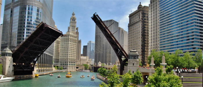 Bridge in Downtown Chicago