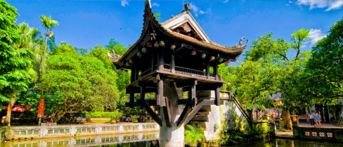 One Pillar Pagoda in Hanoi, Vietnam